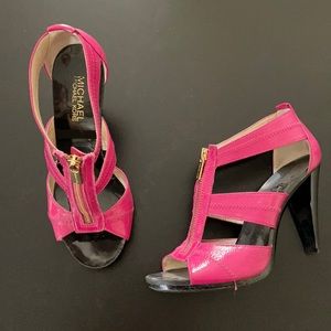 Hot Pink Patent Leather MK Heels